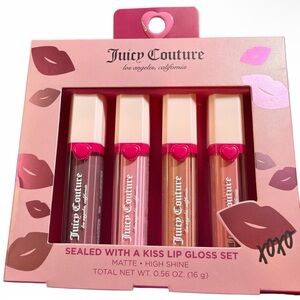Juicy Couture 4 Lip Gloss Set - Pink and Nude shades